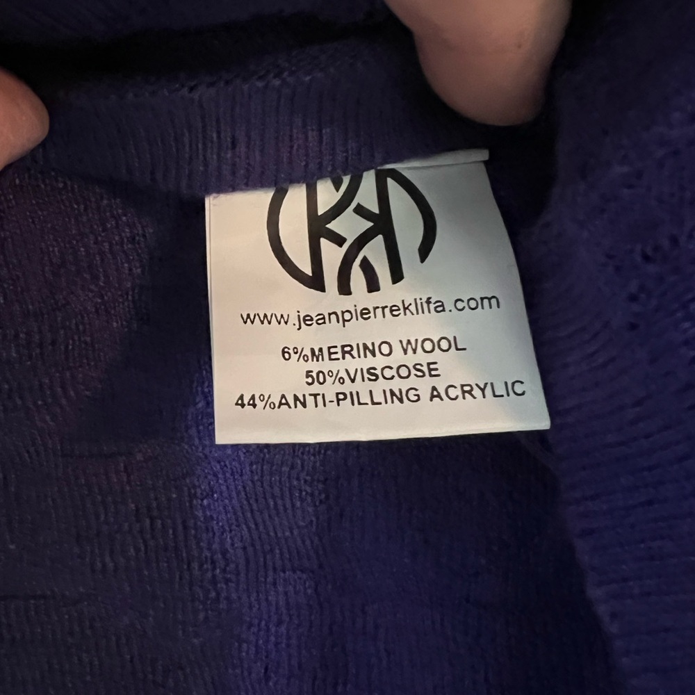 NWOT purple sweater size XL - Picture 6 of 6